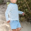 Lichtblauwe short - Zomerse korte broek blauw 